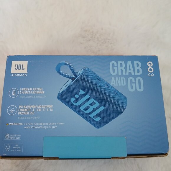 JBL NWT Go 3 Eco Portable Waterproof Bluetooth Speaker - Picture 2 of 6